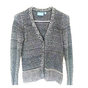 Vera Wang gray/silver cardigan